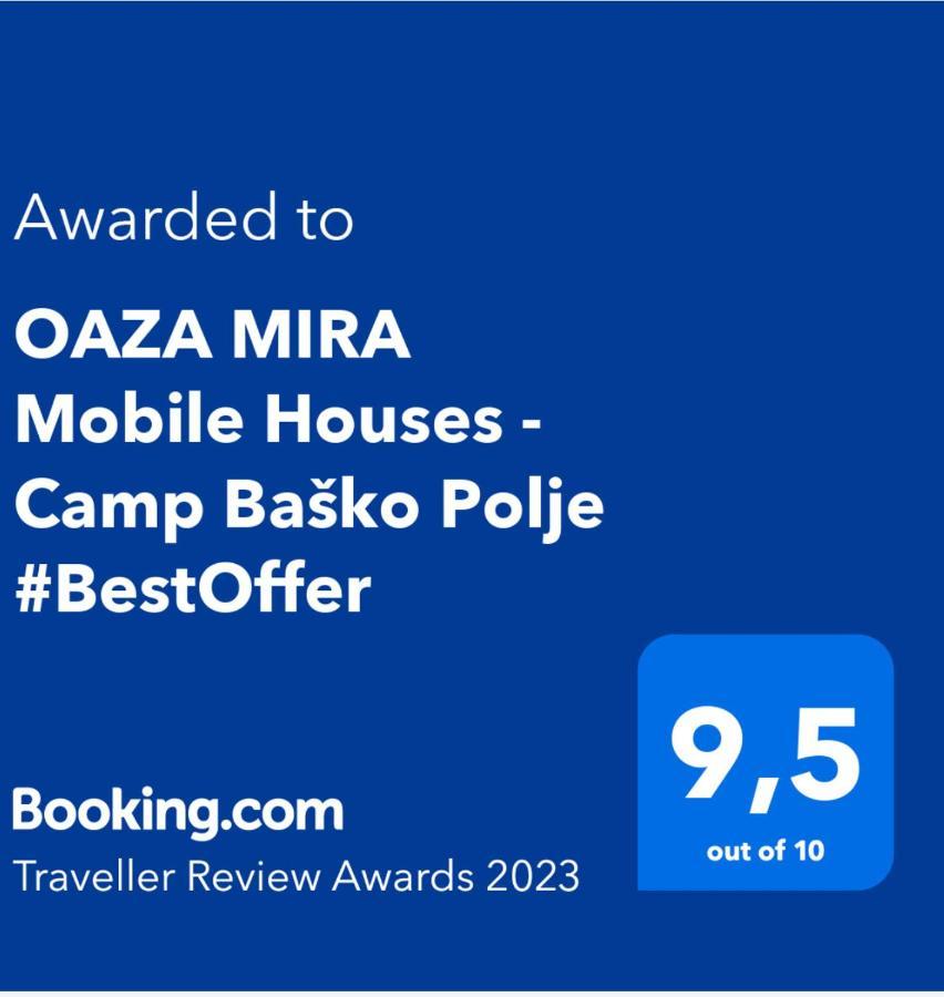 Oaza Mira Mobile Houses - Camp Basko Polje #Bestoffer Baška Voda エクステリア 写真